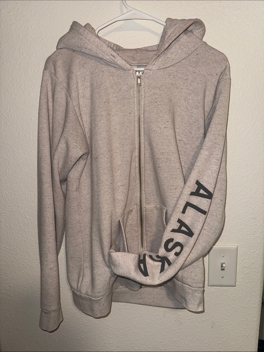 AK Starfish Co. Cream Hoodie with Botanical Print